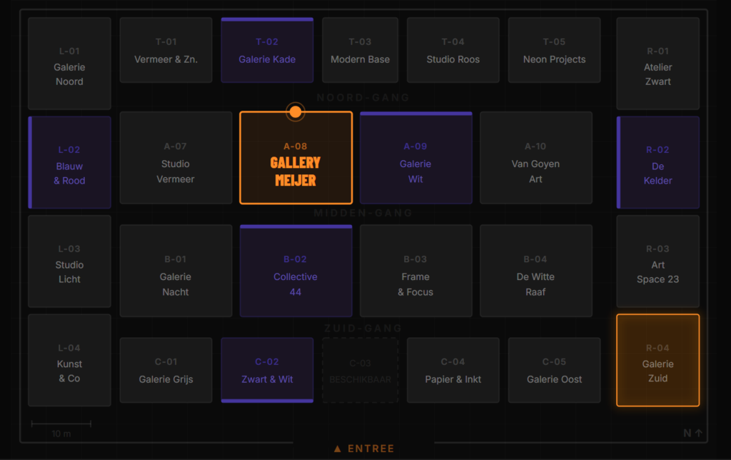 Expo Manager demo plattegrond